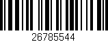 Código de barras (EAN, GTIN, SKU, ISBN): '26785544'