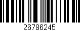 Código de barras (EAN, GTIN, SKU, ISBN): '26786245'