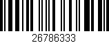 Código de barras (EAN, GTIN, SKU, ISBN): '26786333'