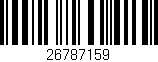 Código de barras (EAN, GTIN, SKU, ISBN): '26787159'