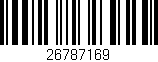 Código de barras (EAN, GTIN, SKU, ISBN): '26787169'