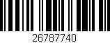 Código de barras (EAN, GTIN, SKU, ISBN): '26787740'
