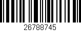 Código de barras (EAN, GTIN, SKU, ISBN): '26788745'