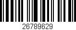 Código de barras (EAN, GTIN, SKU, ISBN): '26789629'