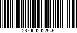 Código de barras (EAN, GTIN, SKU, ISBN): '2679002022945'