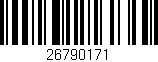 Código de barras (EAN, GTIN, SKU, ISBN): '26790171'