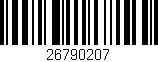 Código de barras (EAN, GTIN, SKU, ISBN): '26790207'