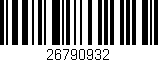 Código de barras (EAN, GTIN, SKU, ISBN): '26790932'