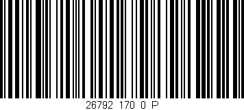Código de barras (EAN, GTIN, SKU, ISBN): '26792_170_0_P'