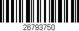 Código de barras (EAN, GTIN, SKU, ISBN): '26793750'