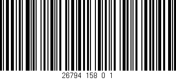 Código de barras (EAN, GTIN, SKU, ISBN): '26794_158_0_1'