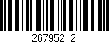 Código de barras (EAN, GTIN, SKU, ISBN): '26795212'