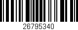 Código de barras (EAN, GTIN, SKU, ISBN): '26795340'