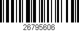 Código de barras (EAN, GTIN, SKU, ISBN): '26795606'