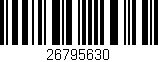 Código de barras (EAN, GTIN, SKU, ISBN): '26795630'