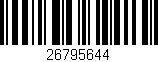 Código de barras (EAN, GTIN, SKU, ISBN): '26795644'