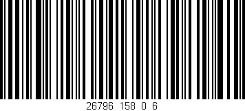 Código de barras (EAN, GTIN, SKU, ISBN): '26796_158_0_6'