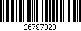 Código de barras (EAN, GTIN, SKU, ISBN): '26797023'