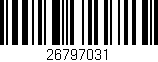 Código de barras (EAN, GTIN, SKU, ISBN): '26797031'