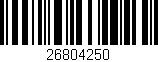 Código de barras (EAN, GTIN, SKU, ISBN): '26804250'