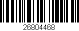Código de barras (EAN, GTIN, SKU, ISBN): '26804468'