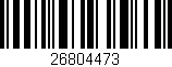 Código de barras (EAN, GTIN, SKU, ISBN): '26804473'