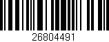 Código de barras (EAN, GTIN, SKU, ISBN): '26804491'