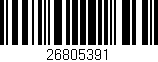 Código de barras (EAN, GTIN, SKU, ISBN): '26805391'