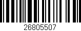 Código de barras (EAN, GTIN, SKU, ISBN): '26805507'