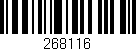 Código de barras (EAN, GTIN, SKU, ISBN): '268116'