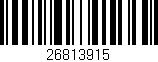 Código de barras (EAN, GTIN, SKU, ISBN): '26813915'