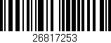 Código de barras (EAN, GTIN, SKU, ISBN): '26817253'