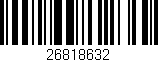Código de barras (EAN, GTIN, SKU, ISBN): '26818632'