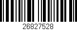 Código de barras (EAN, GTIN, SKU, ISBN): '26827528'