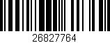 Código de barras (EAN, GTIN, SKU, ISBN): '26827764'