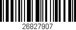 Código de barras (EAN, GTIN, SKU, ISBN): '26827907'