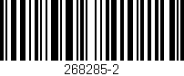 Código de barras (EAN, GTIN, SKU, ISBN): '268285-2'