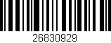 Código de barras (EAN, GTIN, SKU, ISBN): '26830929'