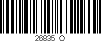 Código de barras (EAN, GTIN, SKU, ISBN): '26835_O'