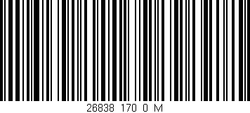 Código de barras (EAN, GTIN, SKU, ISBN): '26838_170_0_M'