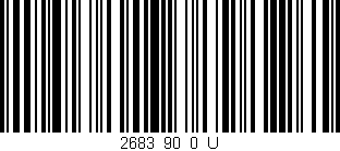 Código de barras (EAN, GTIN, SKU, ISBN): '2683_90_0_U'