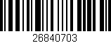 Código de barras (EAN, GTIN, SKU, ISBN): '26840703'