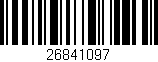 Código de barras (EAN, GTIN, SKU, ISBN): '26841097'