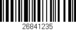 Código de barras (EAN, GTIN, SKU, ISBN): '26841235'