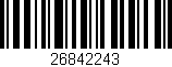 Código de barras (EAN, GTIN, SKU, ISBN): '26842243'