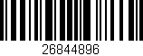 Código de barras (EAN, GTIN, SKU, ISBN): '26844896'