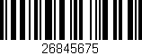 Código de barras (EAN, GTIN, SKU, ISBN): '26845675'