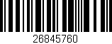 Código de barras (EAN, GTIN, SKU, ISBN): '26845760'