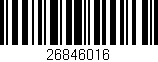 Código de barras (EAN, GTIN, SKU, ISBN): '26846016'