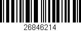 Código de barras (EAN, GTIN, SKU, ISBN): '26846214'